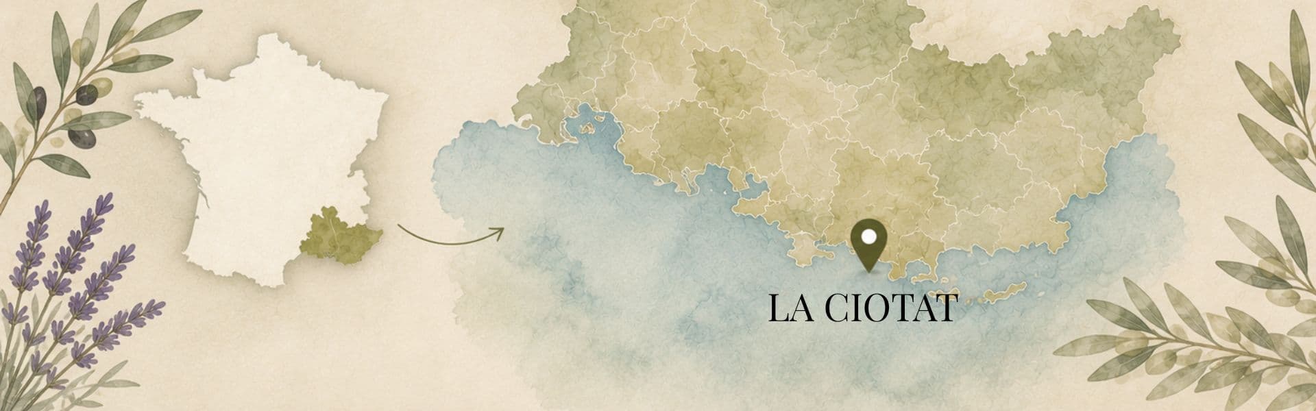 Carte de La Ciotat | Herboristerie Sensathé